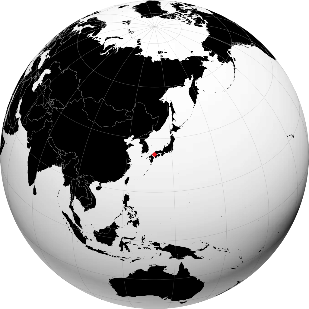 Iwakuni sur le globe