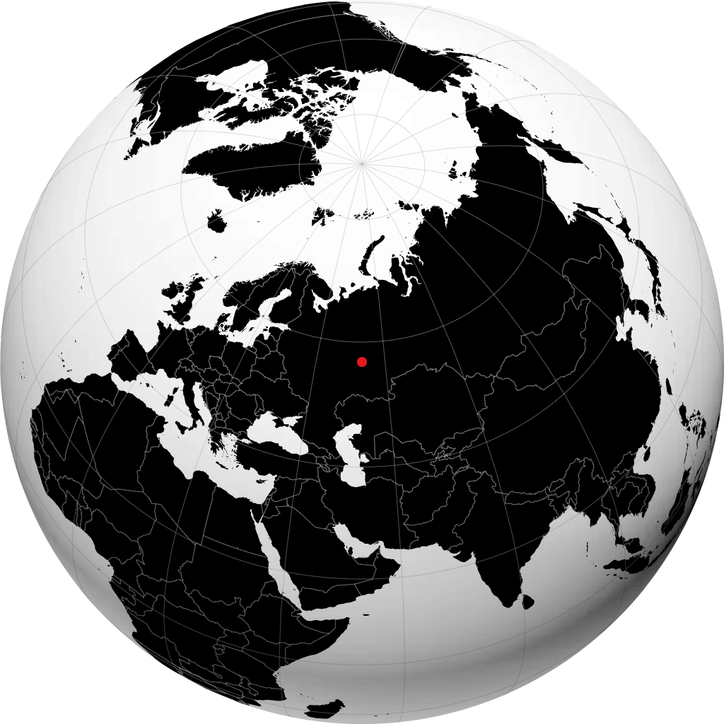 Izhevsk sur le globe