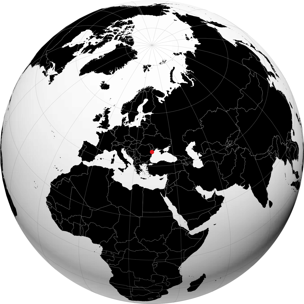 Izmaïl sur le globe