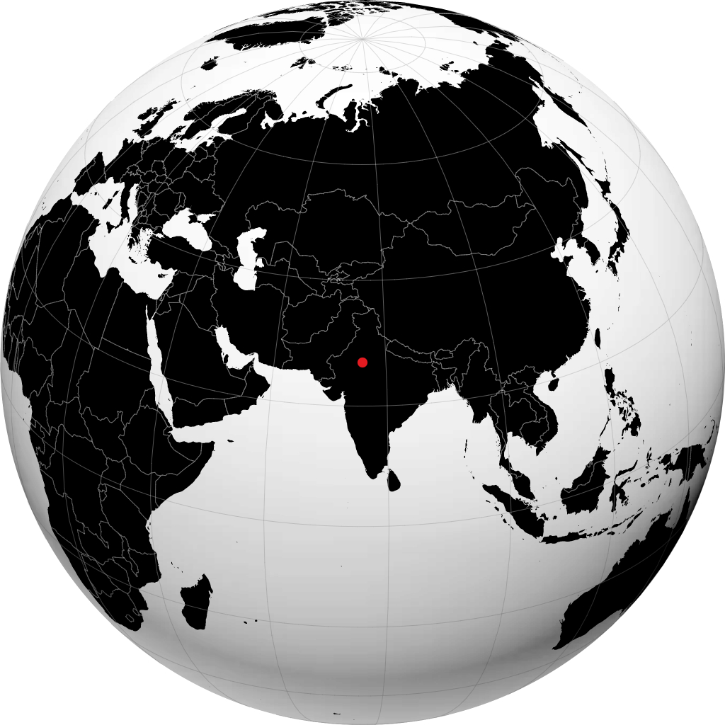 Jaipur sur le globe