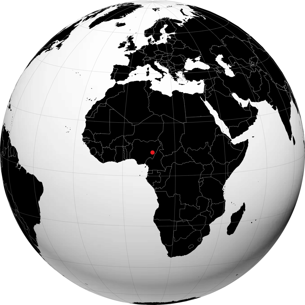 Jalingo sur le globe