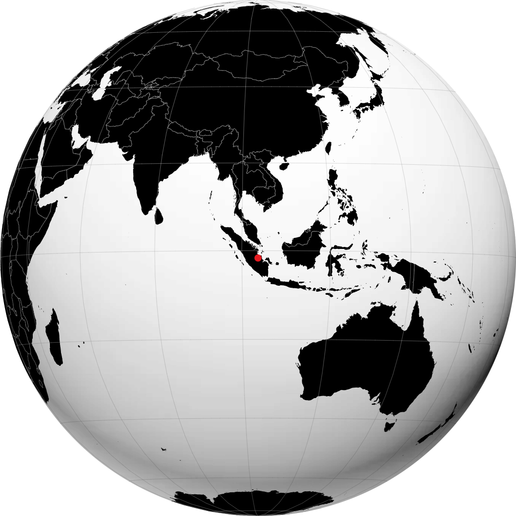 Jambi sur le globe