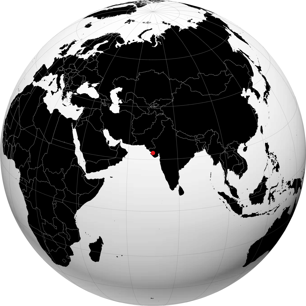 Jamnagar sur le globe