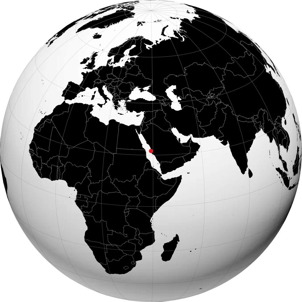 Djeddah sur le globe