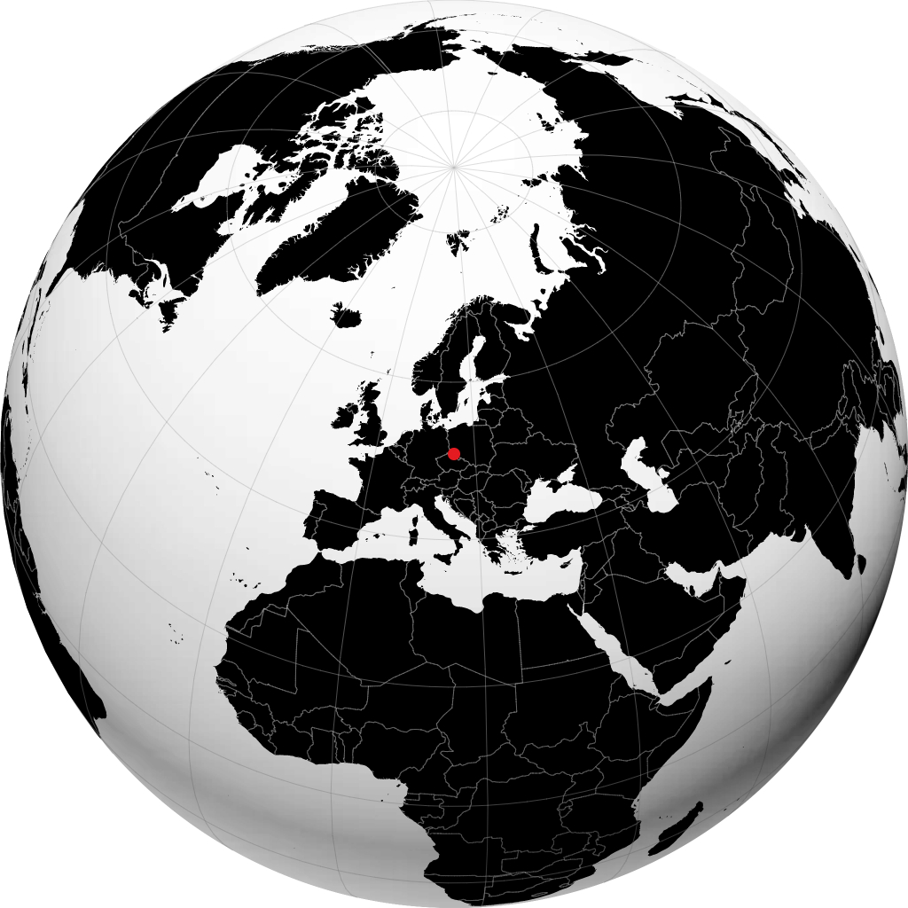 Jelenia Góra sur le globe
