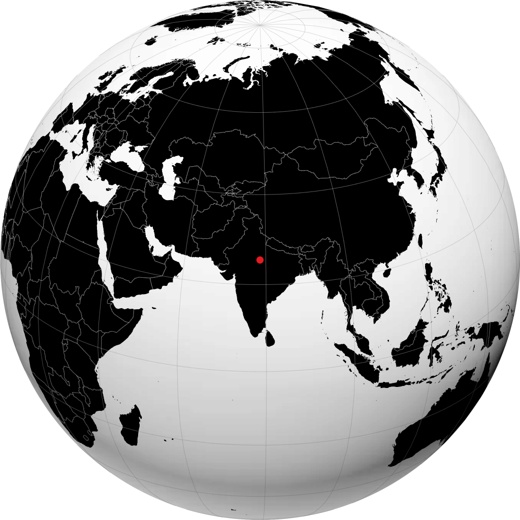 Jhansi sur le globe