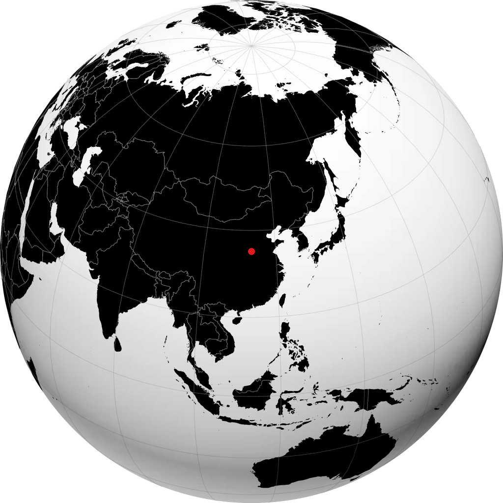 Jiaozuo sur le globe