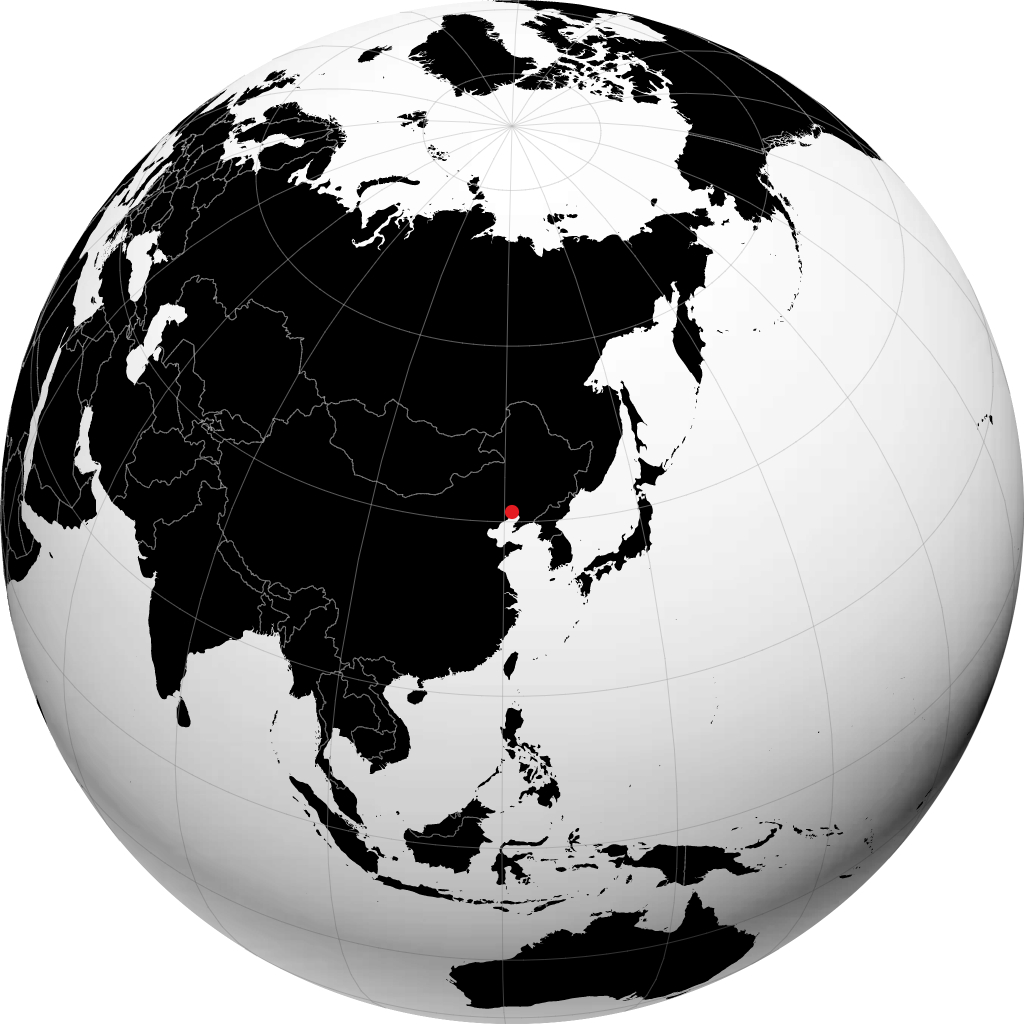 Jinzhou sur le globe
