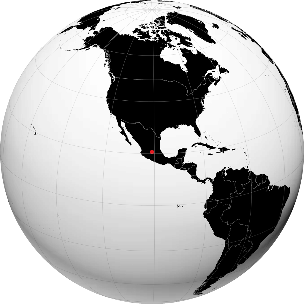 Juventino Rosas sur le globe