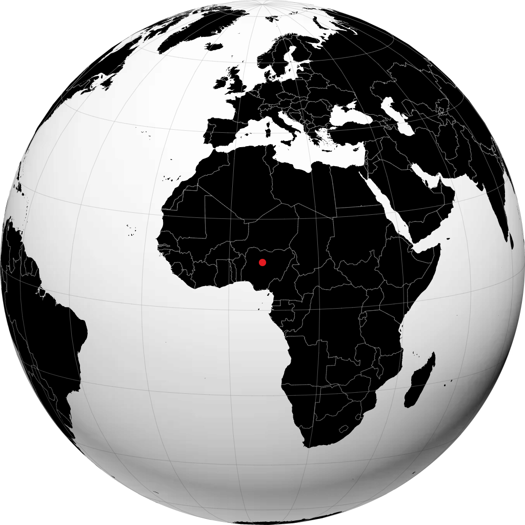 Kaduna sur le globe