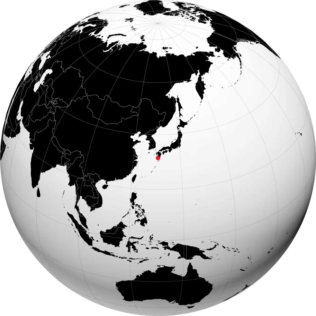 Kagoshima sur le globe