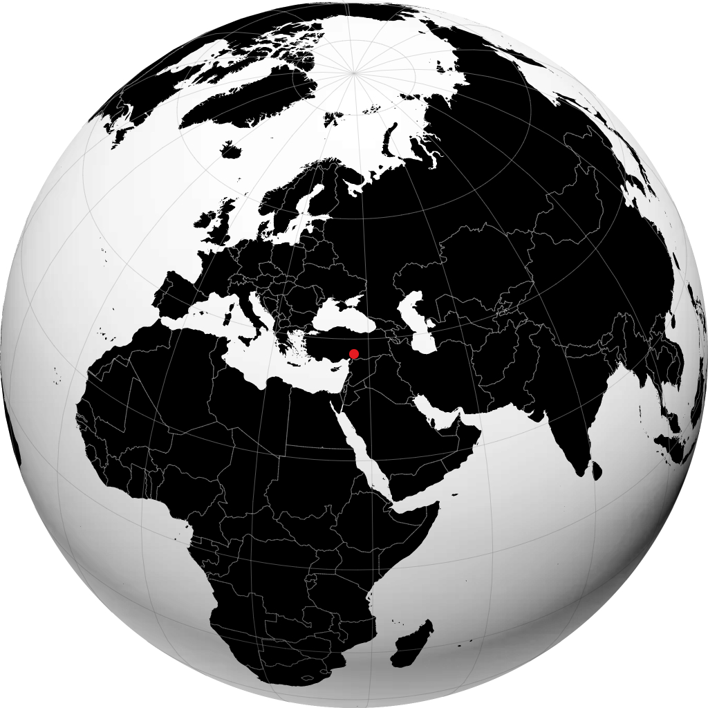 Kahramanmaraş sur le globe
