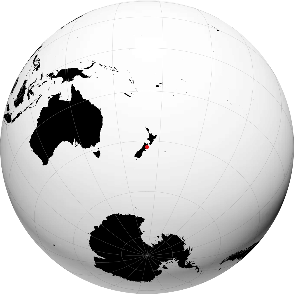 Kaikoura sur le globe