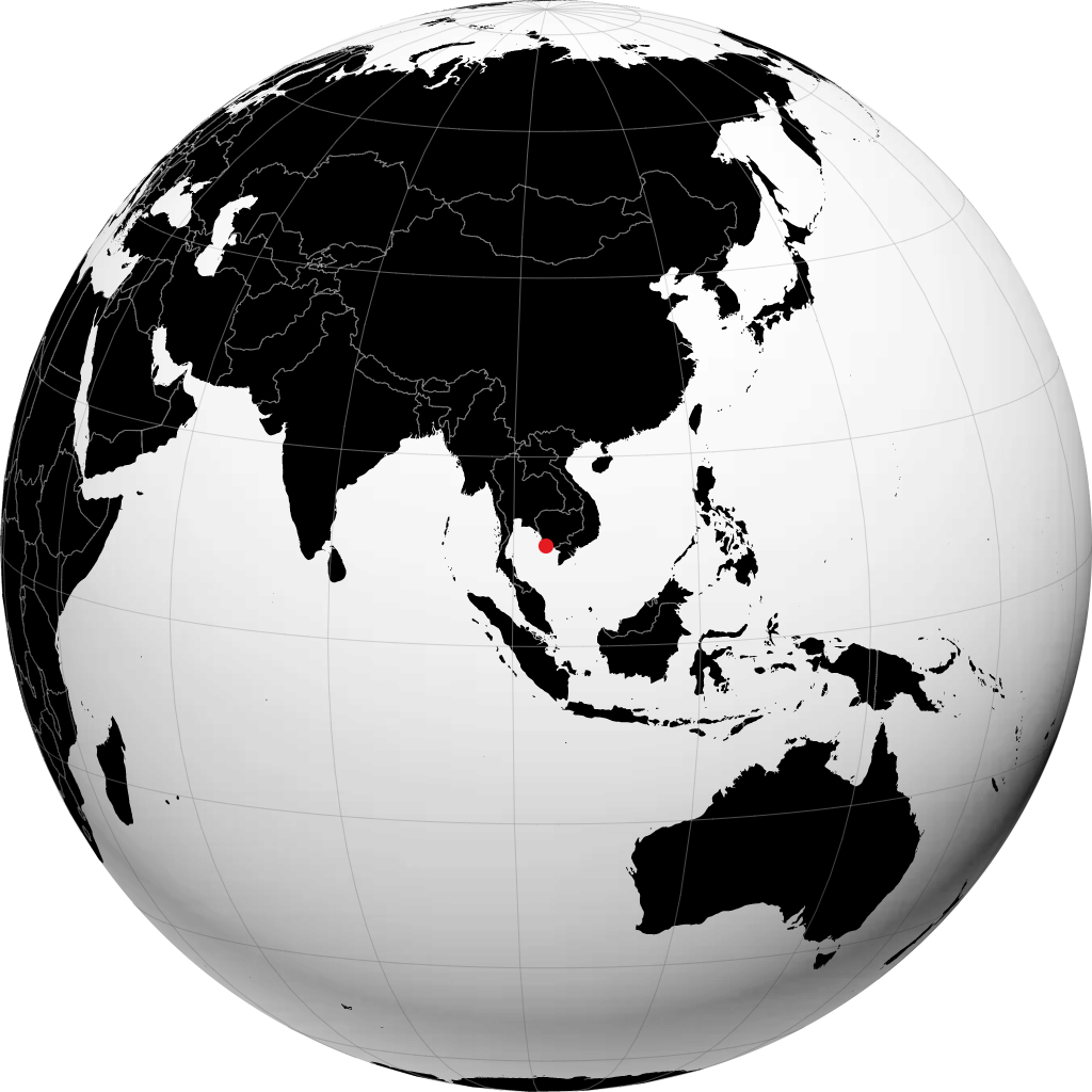 Kampong Saom sur le globe