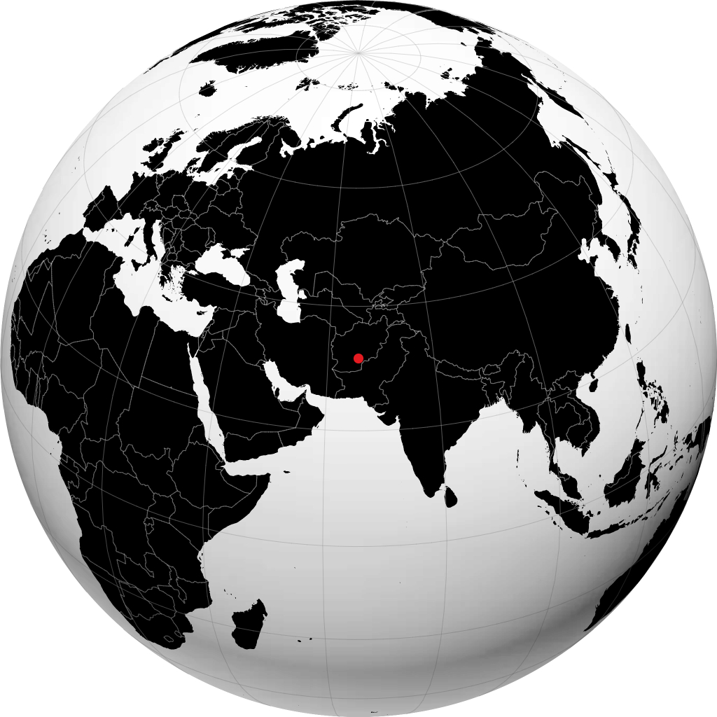 Kandahar sur le globe