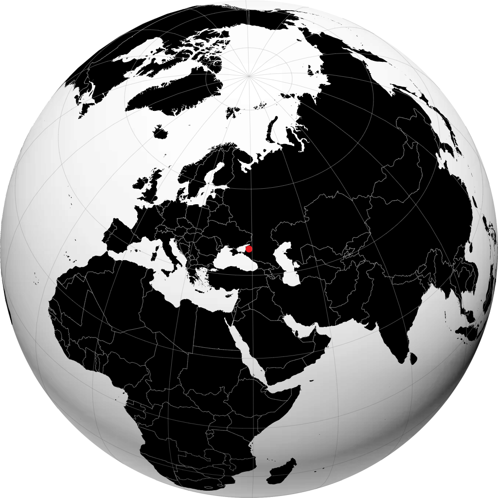 Kanevskaya sur le globe