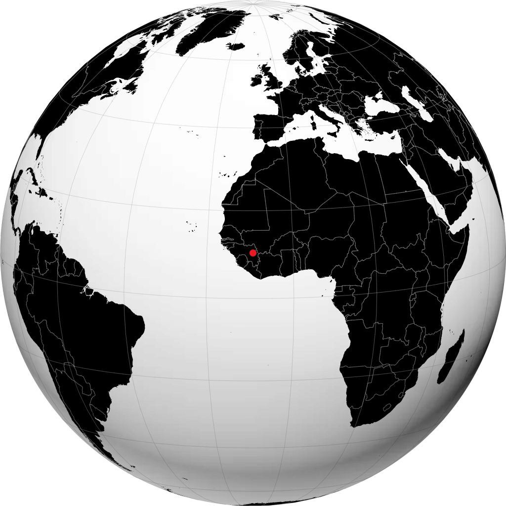 Kankan sur le globe