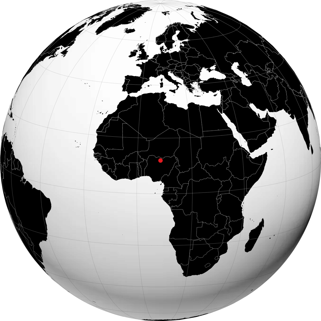 Kano sur le globe
