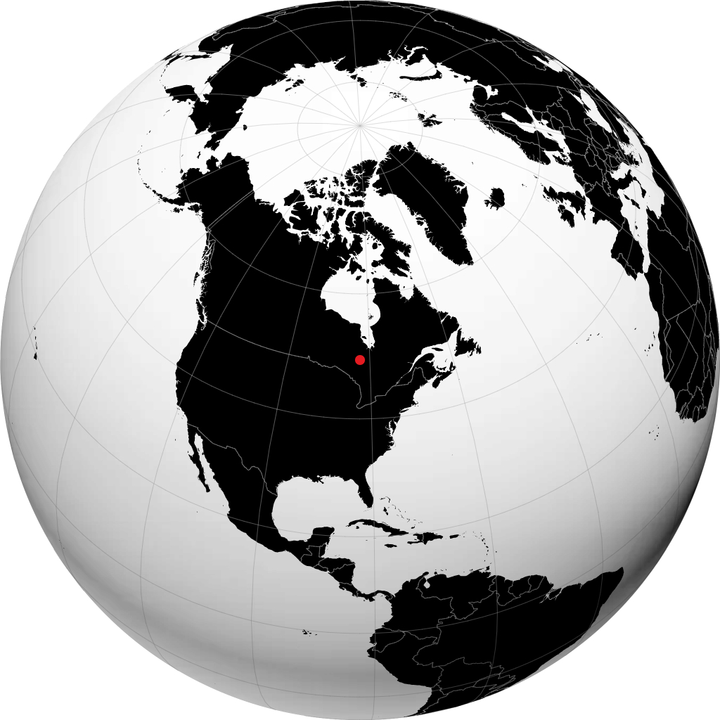 Kapuskasing sur le globe