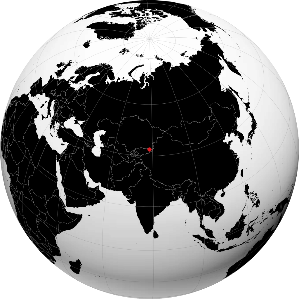 Karakol sur le globe