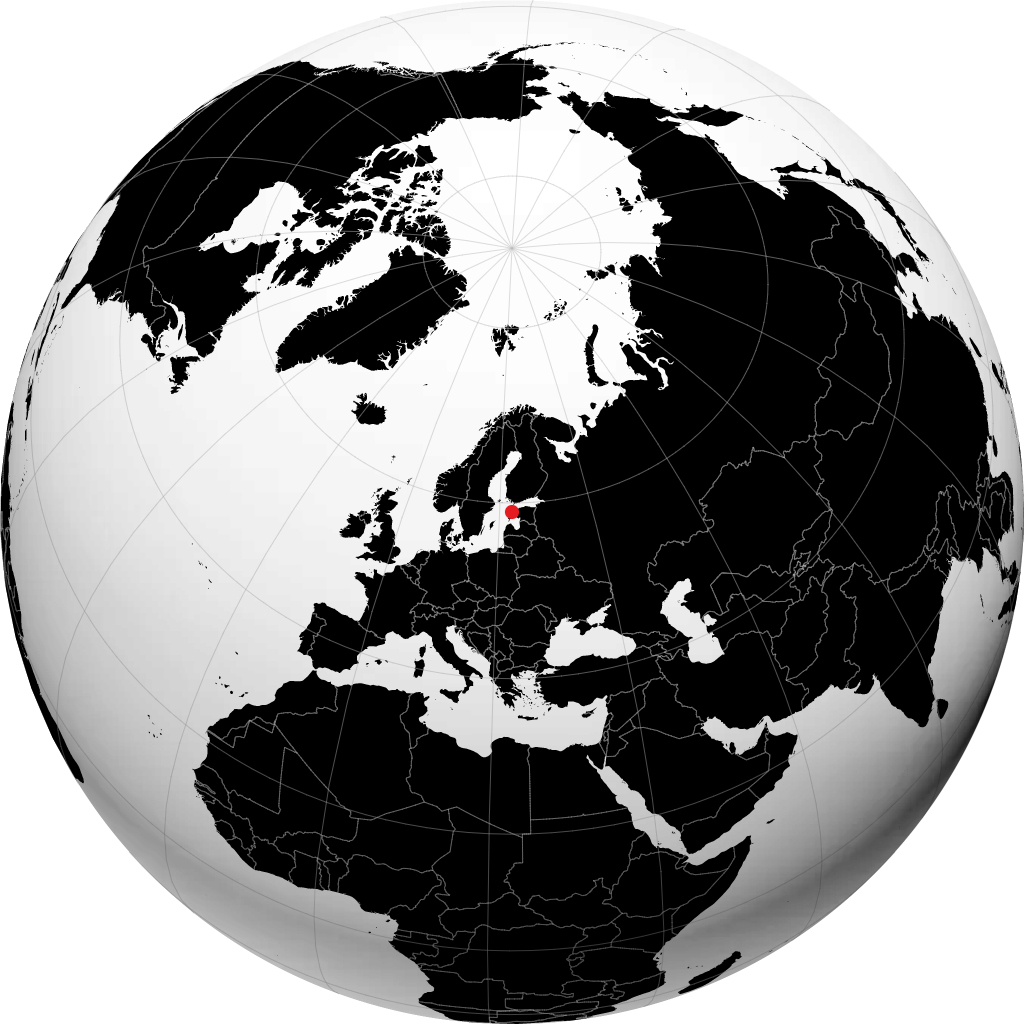Kärdla sur le globe
