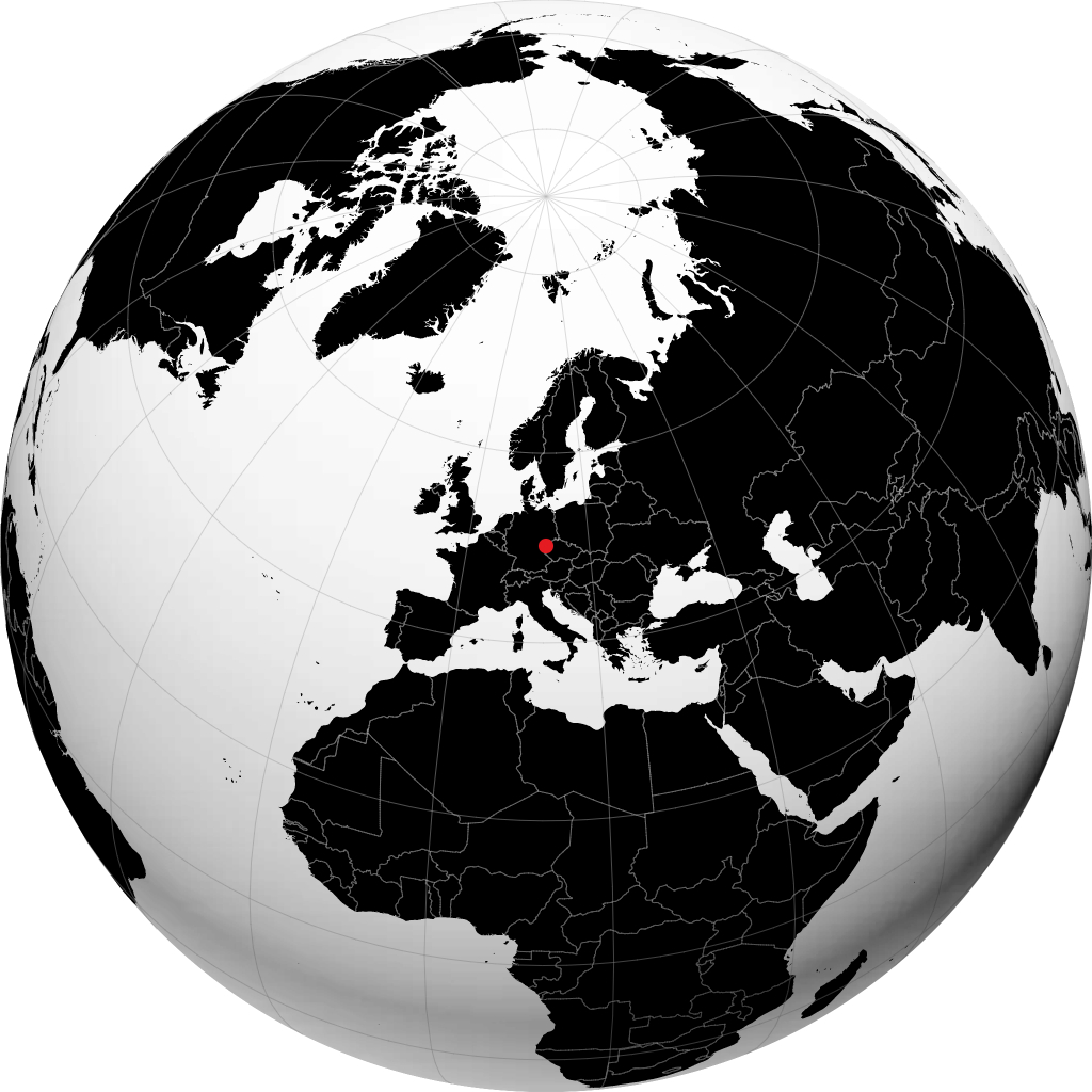 Karlovy Vary sur le globe