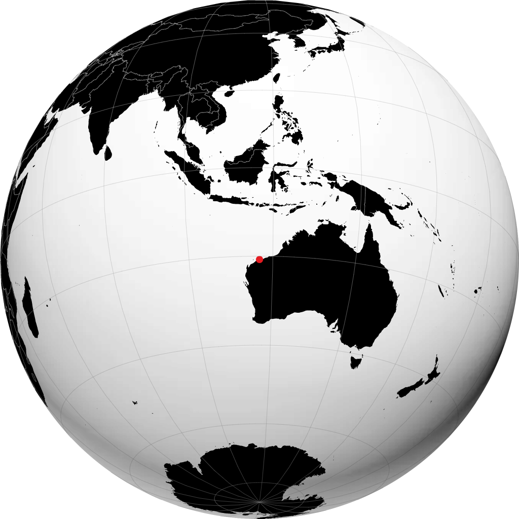 Karratha sur le globe