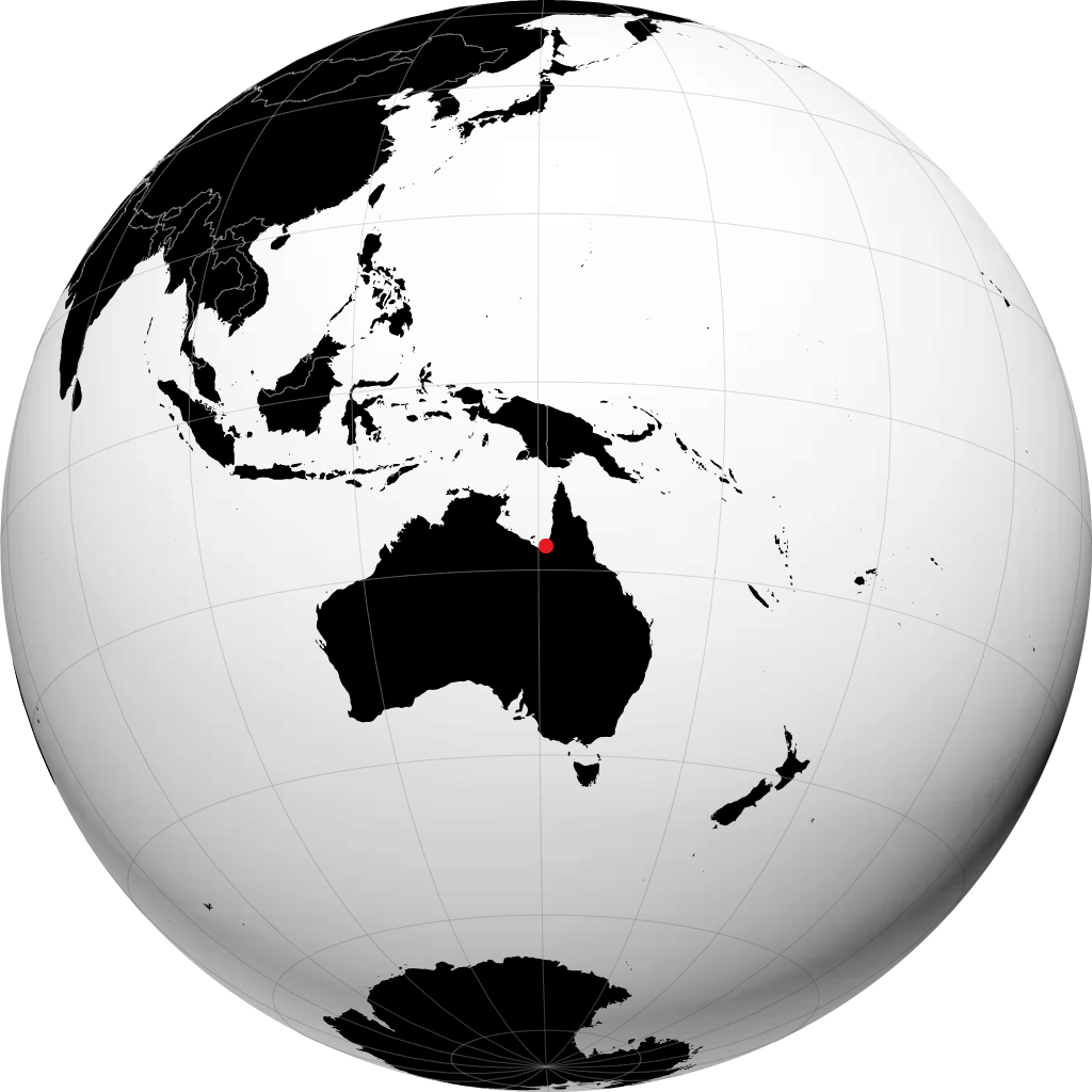 Karumba sur le globe