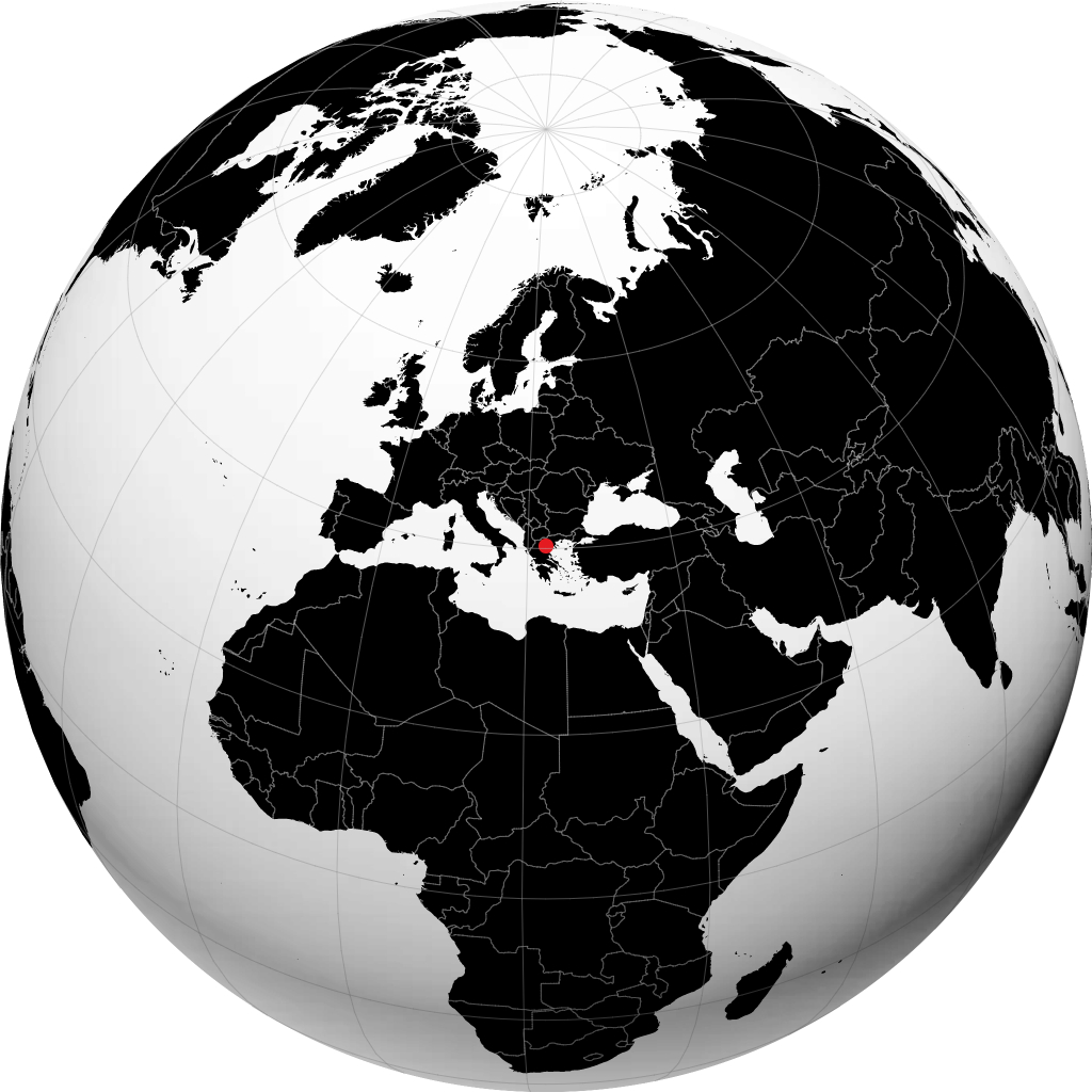 Katerini sur le globe