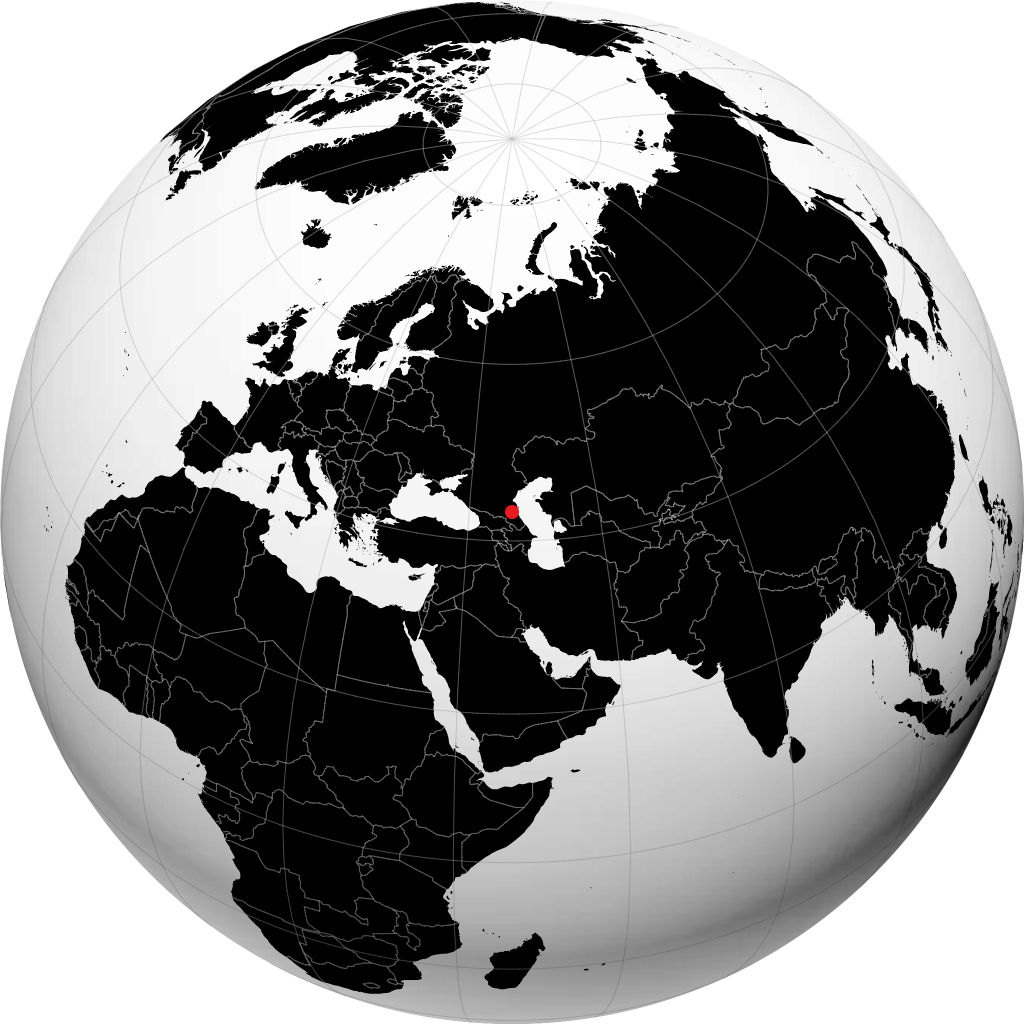 Khasavyurt sur le globe