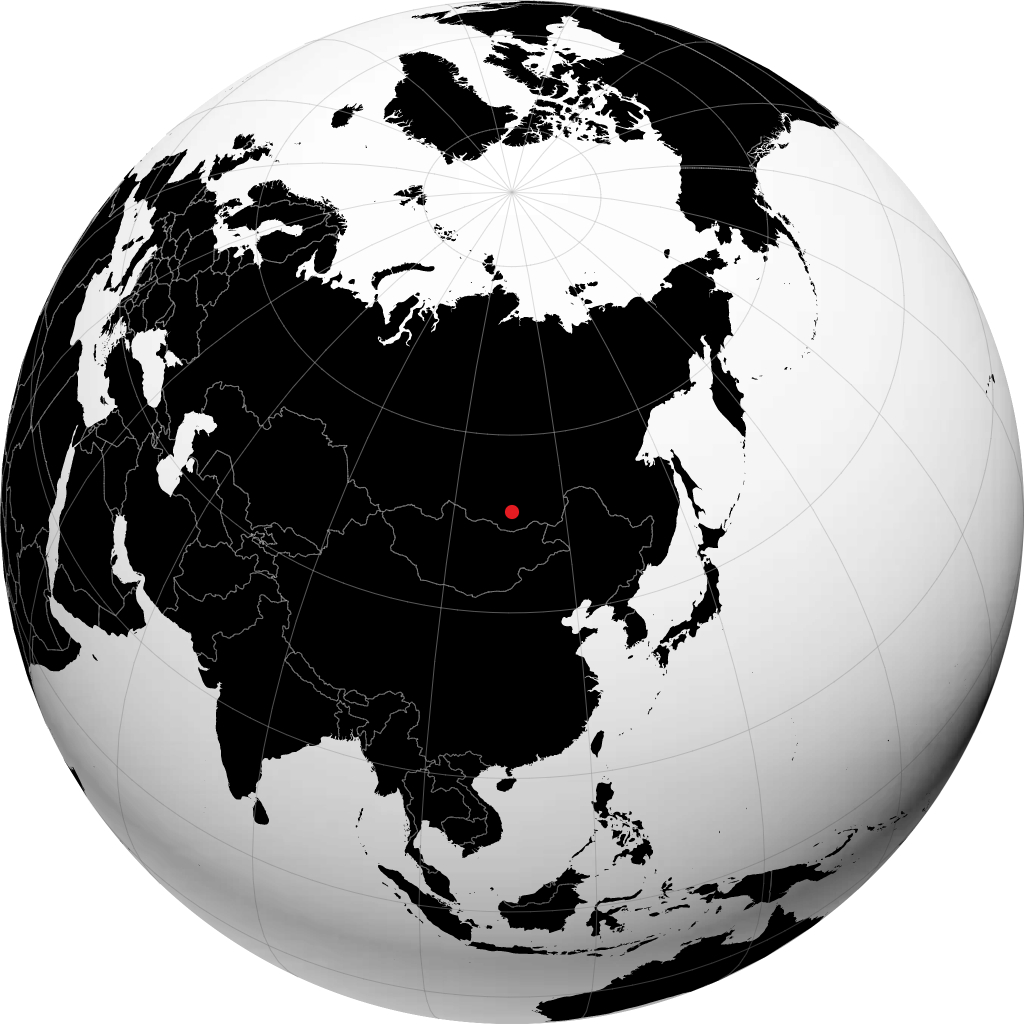 Khilok sur le globe
