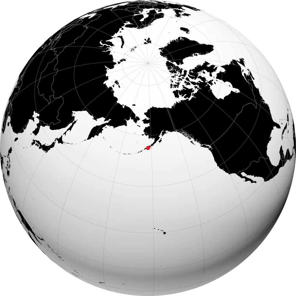 King Cove sur le globe