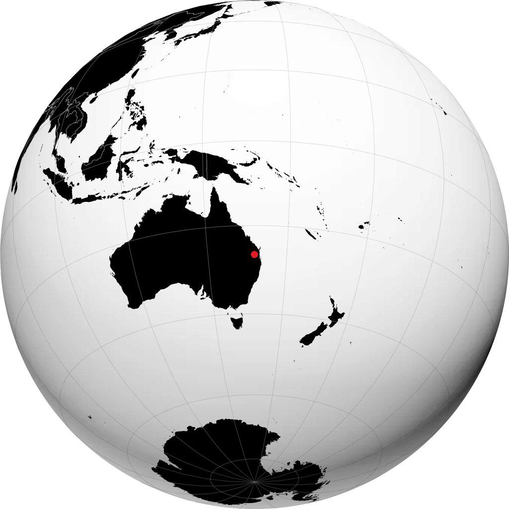 Kingaroy sur le globe