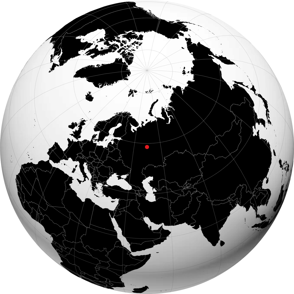 Kirov sur le globe