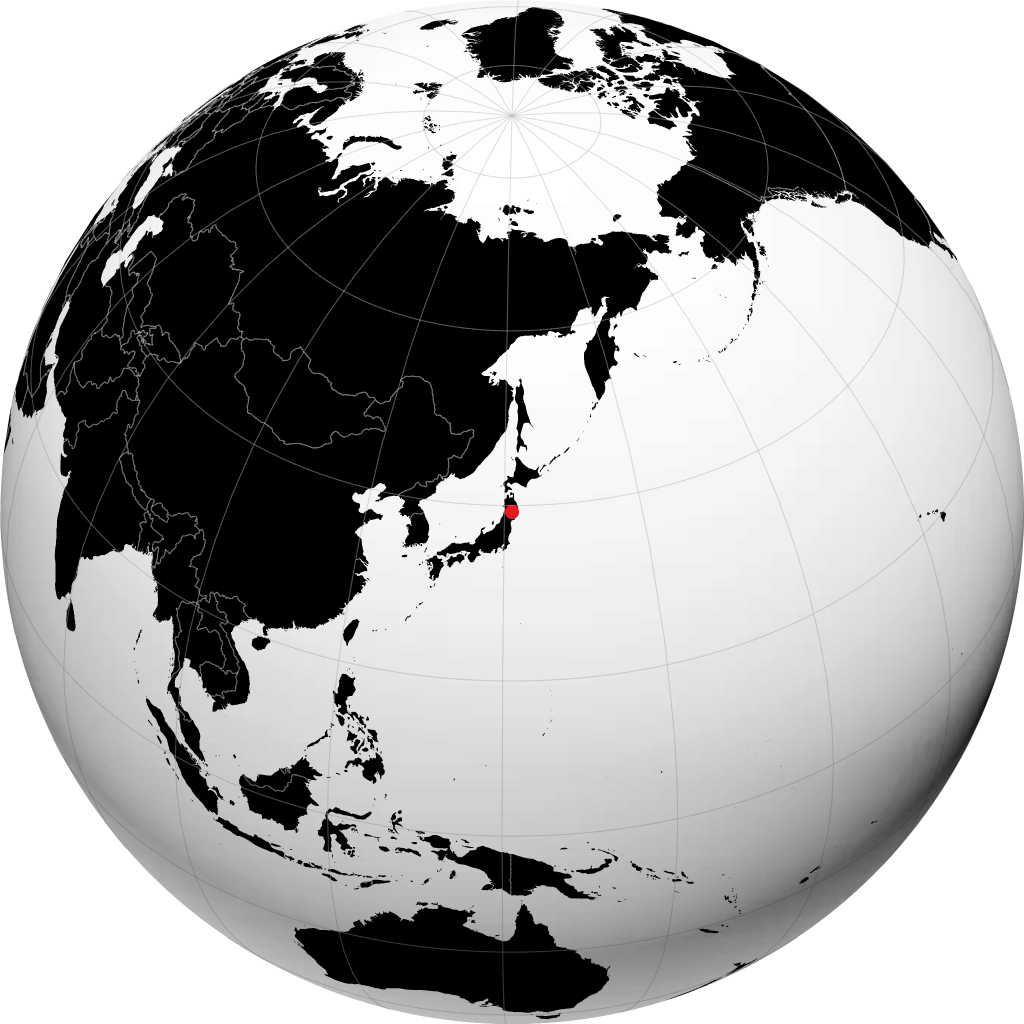 Kitakami sur le globe