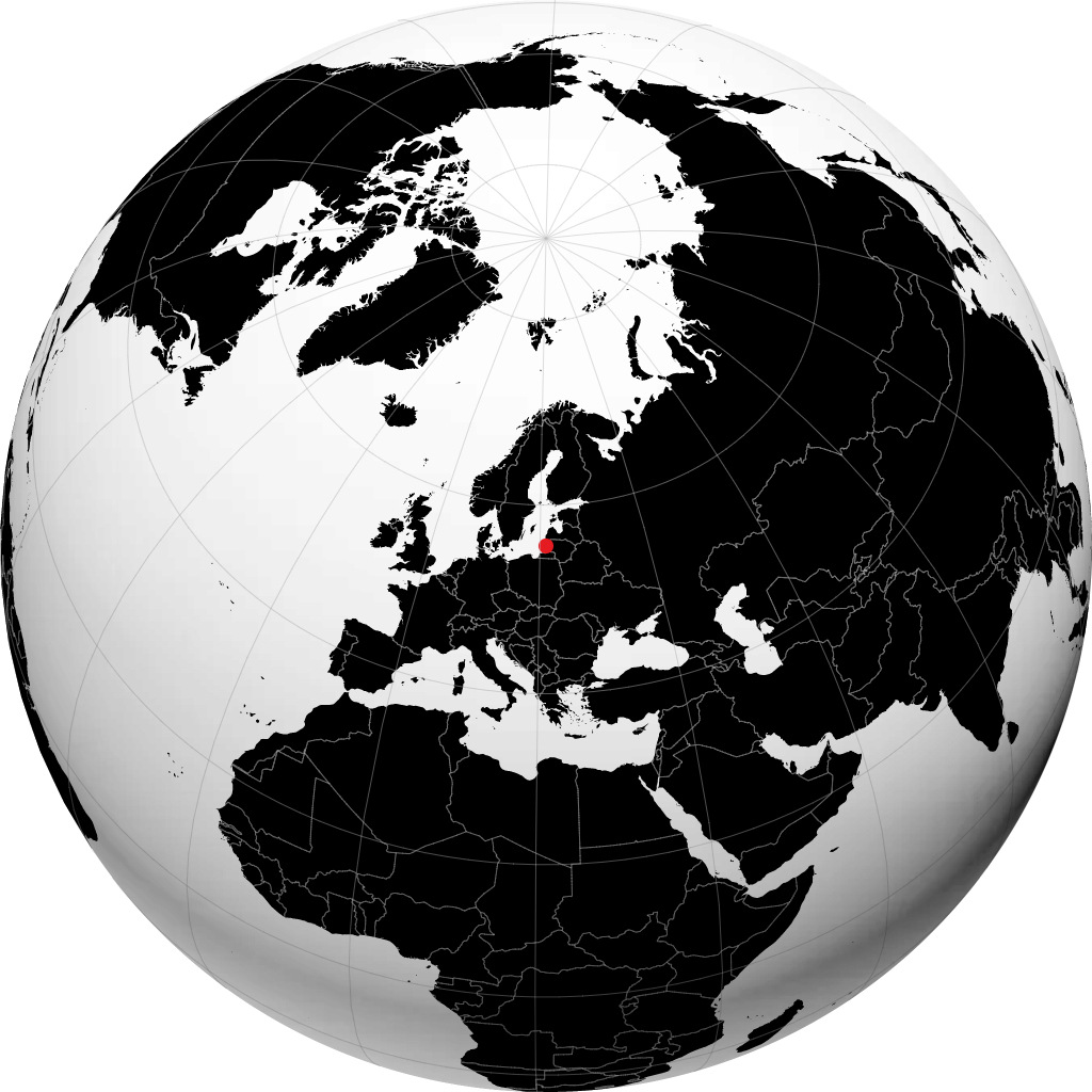 Klaipėda sur le globe