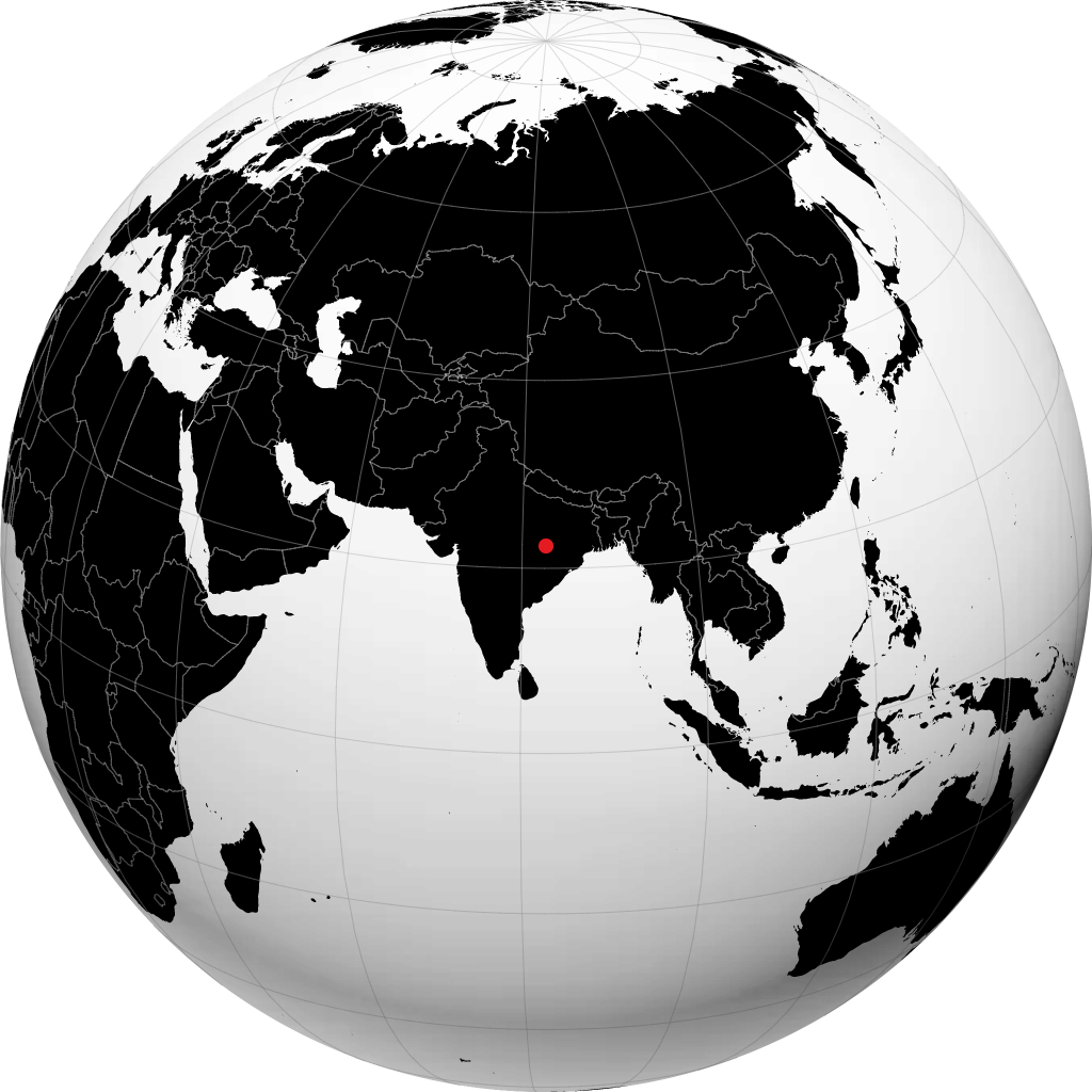 Korba sur le globe