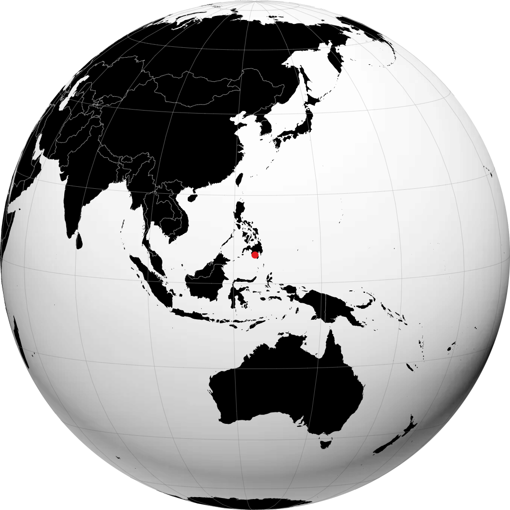 Koronadal sur le globe