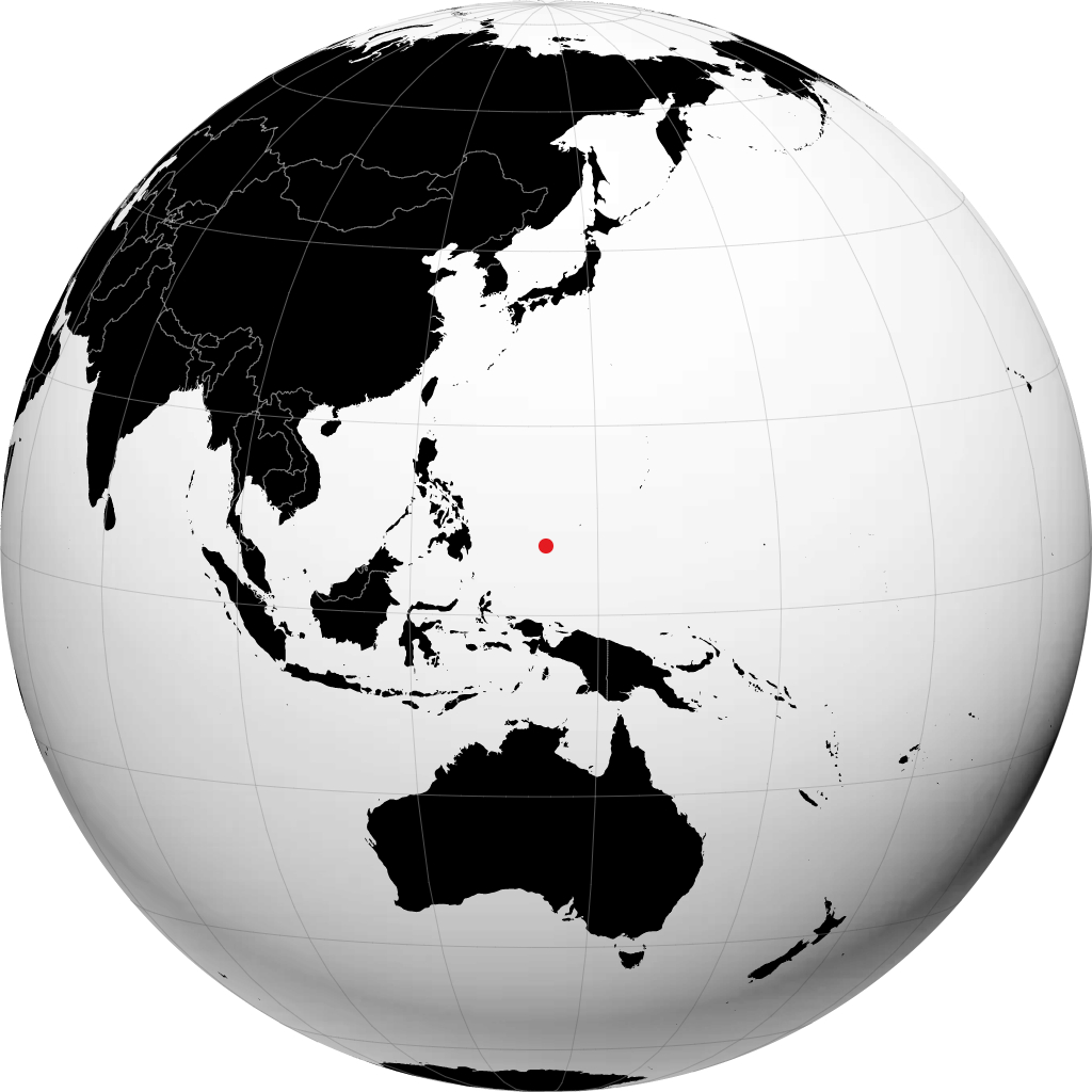 Koror sur le globe