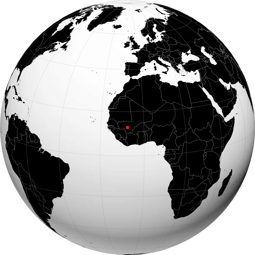 Koulikoro sur le globe