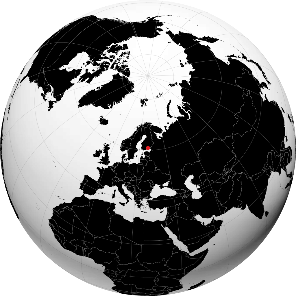 Kouvola sur le globe