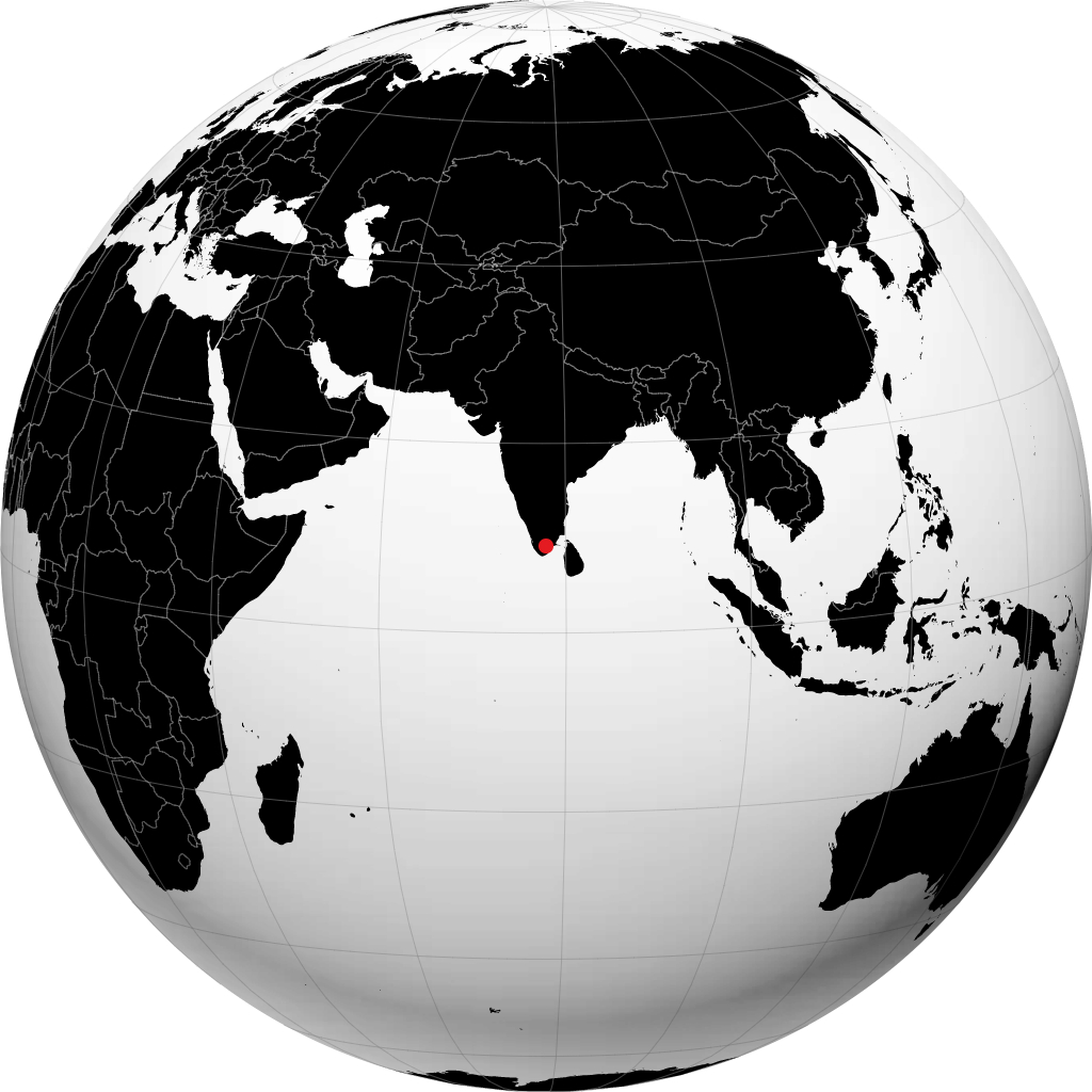 Kovilpatti sur le globe