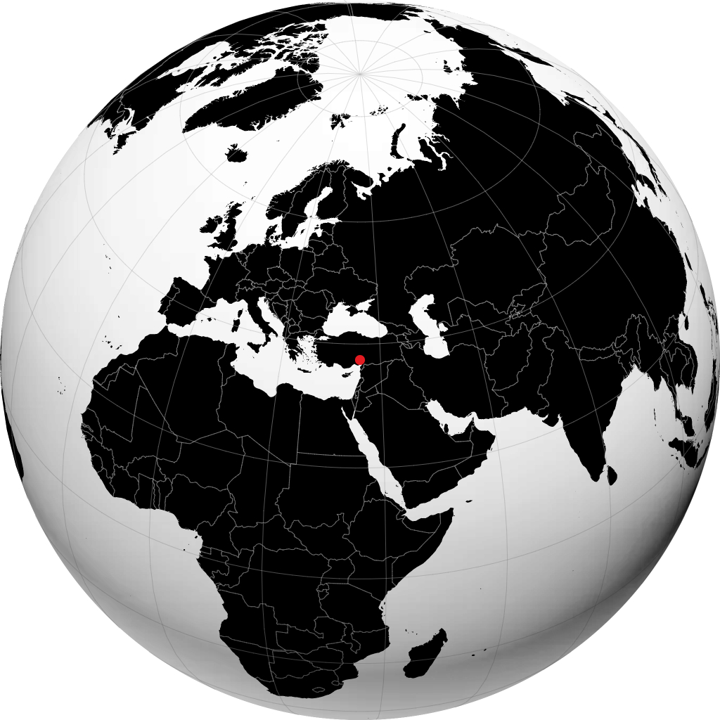 Kozan sur le globe