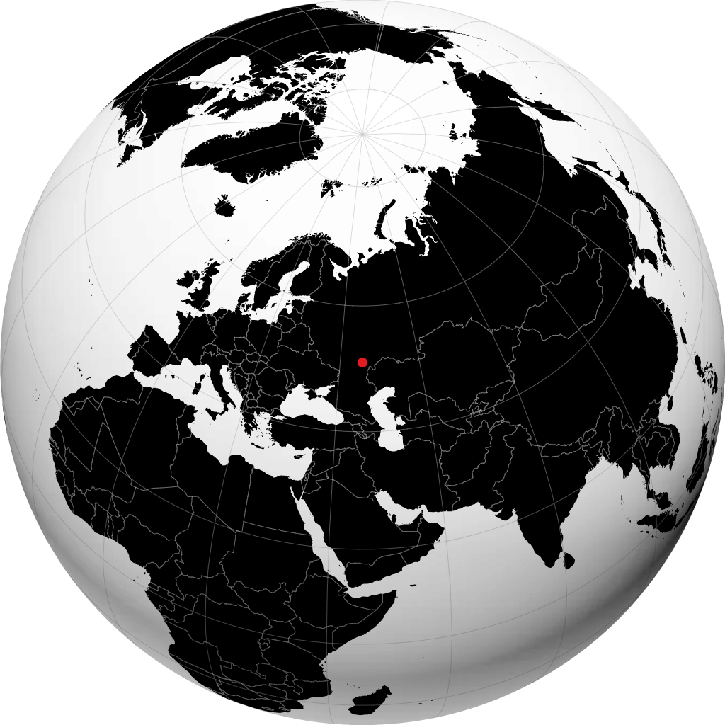 Krasnoarmeysk sur le globe