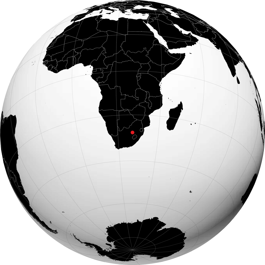 Kroonstad sur le globe