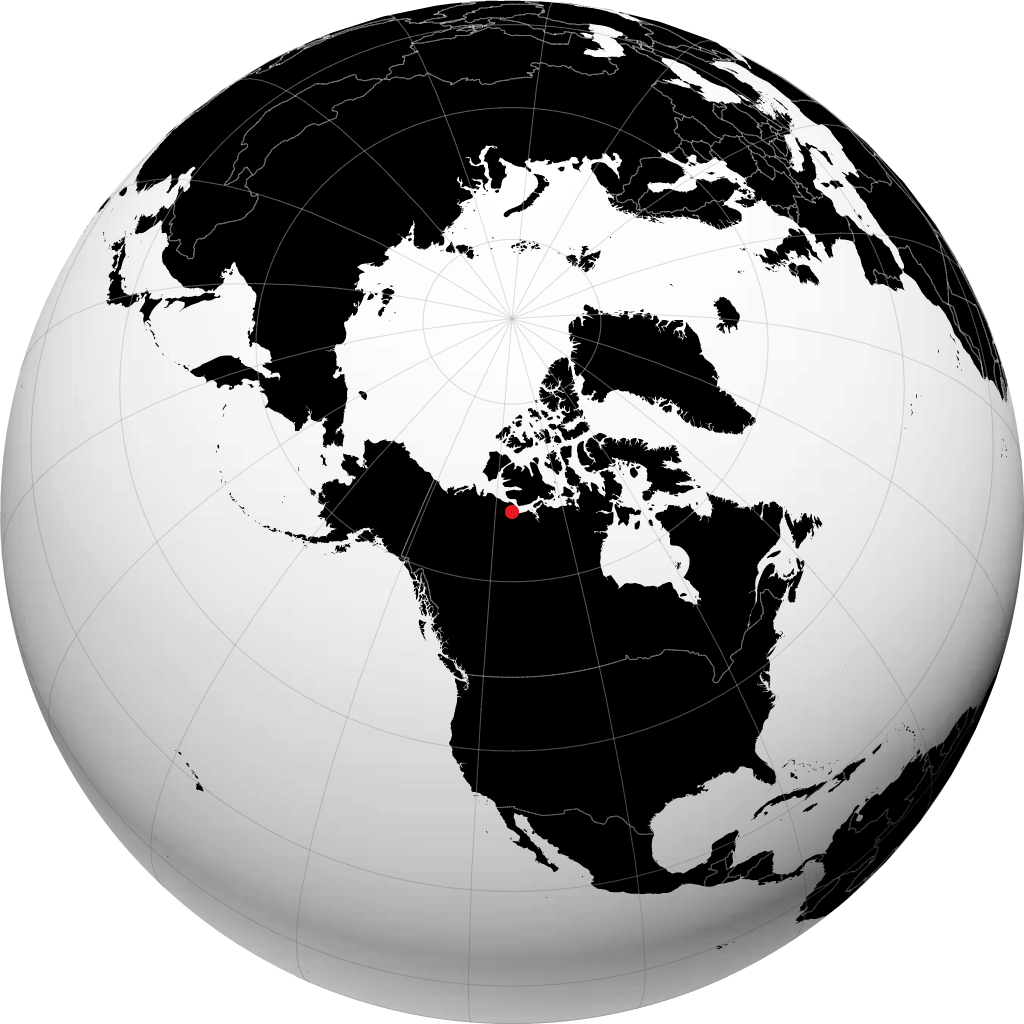 Kugluktuk sur le globe