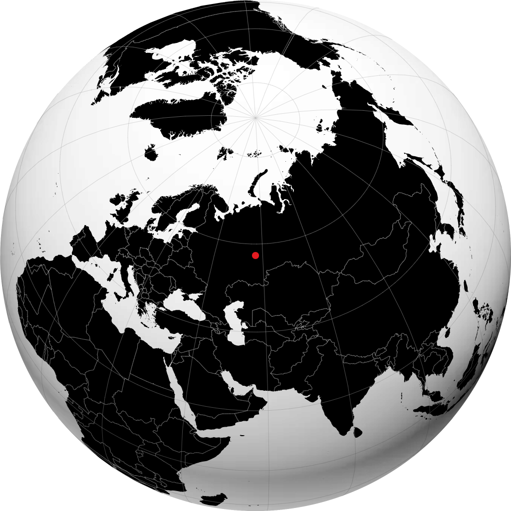 Kungur sur le globe