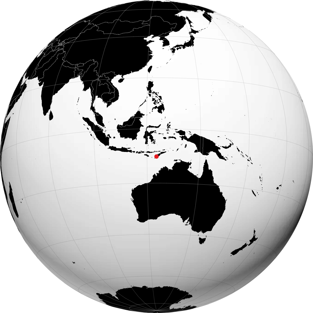Kupang sur le globe