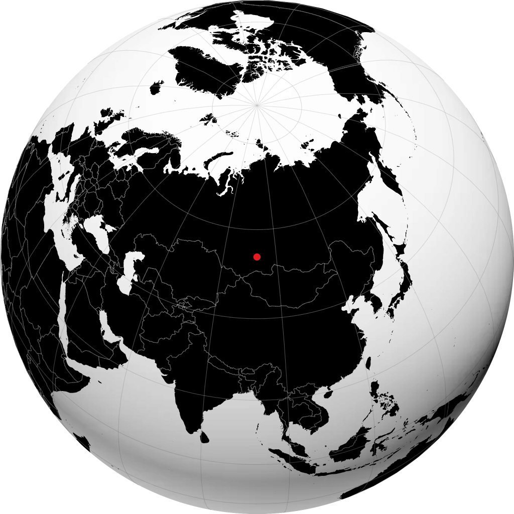 Kuragino sur le globe