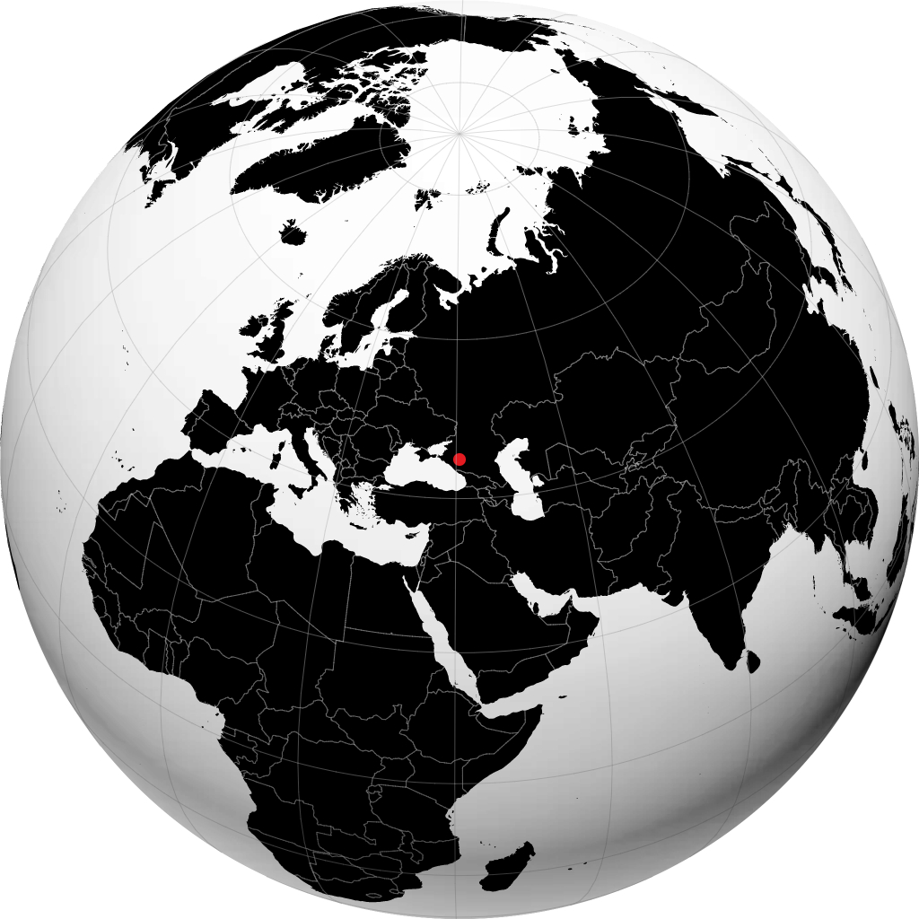 Kurganinsk sur le globe